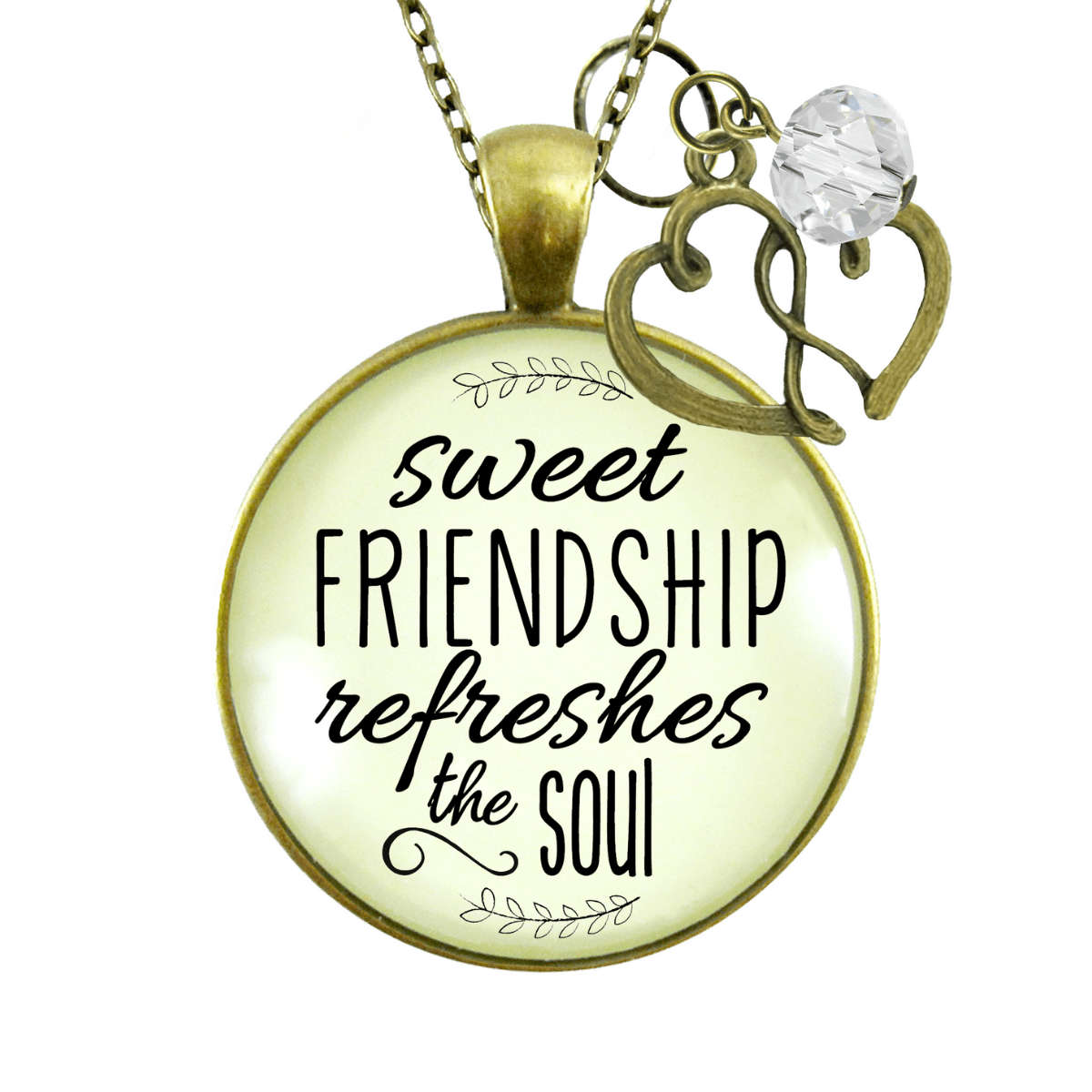 Gutsy Goodness Friendship Necklace Sweet Refreshes Soul Faith Life Quote Jewelry - Gutsy Goodness Handmade Jewelry;Friendship Necklace Sweet Refreshes Soul Faith Life Quote Jewelry - Gutsy Goodness Handmade Jewelry Gifts