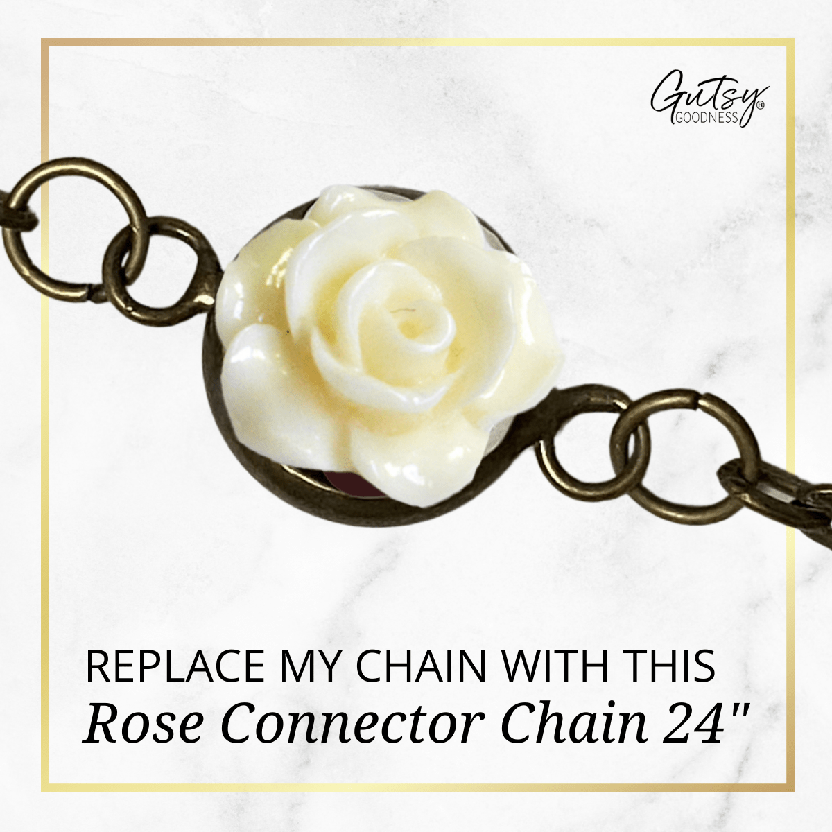 Decorative Rose Connector Chain - Add a touch of vintage chic - Gutsy Goodness