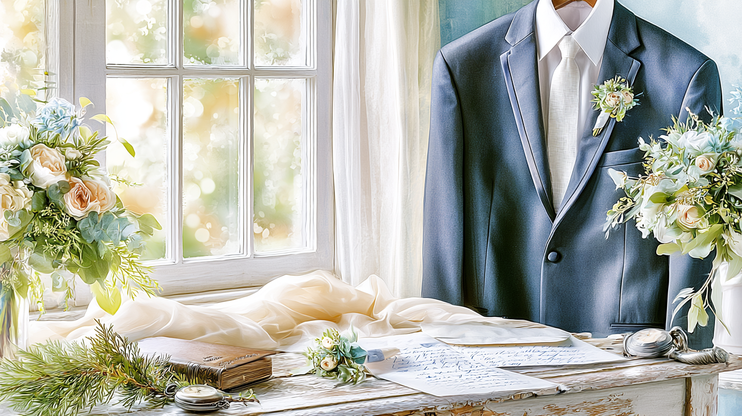 In Memory of Brother Wedding Boutonniere Pins