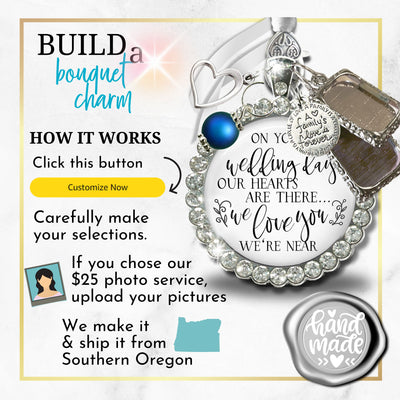 Build a Bouquet Charm Gutsy Goodness Personalized Wedding Memory Jewelry