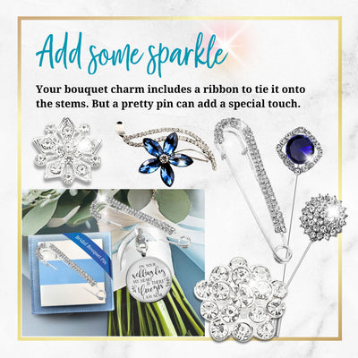 Build a Bouquet Charm Gutsy Goodness Personalized Wedding Memory Jewelry