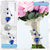 Something Blue Galactic Cobalt Heart Wedding Bouquet Charm for Bride, Bridal Shower Gift