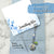 Something Blue Mini Flower Bouquet Charm for Bride – Floral Wedding Bouquet Keepsake with Blue or Clear Accent Beads, Bridal Shower Gift