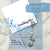 Something Blue Mini Flower Bouquet Charm for Bride – Floral Wedding Bouquet Keepsake with Blue or Clear Accent Beads, Bridal Shower Gift