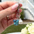 Something Blue Wedding Day Butterfly Blessings Charm – Aqua Blue Crystal Butterfly and Pearl Bridal Bouquet Keepsake, Wedding or Bridal Shower Gift for Bride