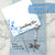 Something Blue Dragonfly Bridal Charm – Dusty Blue Pearl Wedding Bouquet Keepsake for Bride, Sparkling Charm with Heart Clasp and Pin