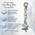Something Blue Blossom Blessings Charm for Bride – Blue Flower Wedding Bouquet Keepsake with Pearl, Beach Bridal Shower Gift