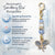 Something Blue Wedding Day Butterfly Blessings Charm – Blue Crystal Bridal Bouquet Keepsake for Bride Gold-Tone Charm for Bridal Shower Gift