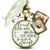 Loved Beyond Words Missed Every Moment Memorial Bouquet Charm Bronze Cream White Pearl 2 Frames