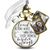 Loved Beyond Words Missed Every Moment Memorial Bouquet Charm Bronze White White Pearl 2 Frames