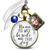 Nana You Walk Beside Me Every Day Wedding Memorial Bouquet Charm Blue Pearl