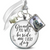 Bridal Bouquet Charm Grandpa Picture Frame Wedding Memorial Silver Finish Jewelry