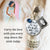 Bridal Bouquet Charm Dad You Walk Beside Me White Wedding Pendant Father Memorial Silver Jewelry