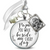 Papa Father Wedding White Bouquet Charm Photo Frame Memorial Silver Tone