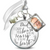 Photo Bouquet Charm Dad I Carry Heart Memorial Jewelry Wedding Silver Tone Keepsake