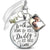 Wedding Bouquet Charm Walk Me Down Aisle Daddy Memorial Silver Tone Gift Photo Frame