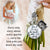Wedding Bouquet Charm Dad You Walk Beside Me White Bride Father Photo Silver Finish