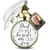 Bridal Bouquet Charm Dad Beside Me White Wedding Father Memorial Photo Jewelry