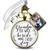 Grandfather Wedding Bouquet Charm Grandpa Beside Me Memorial White Bronze Jewel Frame