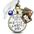 Walking Down The Aisle With An Angel Memorial Bouquet Charm Bronze White Glass Blue Pearl 2 Frames