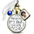 Bridal Bouquet Charm Missing You Dad White Vintage Wedding Father Memorial Frame