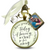 I Know You'd Be Here Today Bronze Cream Glass White Bead Memorial Wedding Bouquet Charm