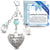 Something Blue Ice Blue Butterfly Wedding Bouquet Charm for Bride | Always In My Heart