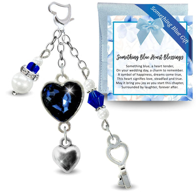 Something Blue Midnight Blue Key to My Heart Wedding Bouquet Charm for Bride