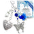 Something Blue Royal Blue Butterfly Wedding Bouquet Charm for Bride | Always In My Heart
