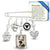 Something Blue Dog Memory Wedding Pin for Bride | Paw Print, Angel Wings & Photo Frame
