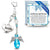 Something Blue Aqua Teal Angel Wedding Bouquet Charm for Bride, Bridal Shower Gift