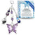 Something Blue Lilac Purple Butterfly Wedding Bouquet Charm for Bride, Bridal Shower Gift