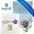 Something Blue Dog Memorial Wedding Pin for Bride | Angel, Paw Print & Custom Photo