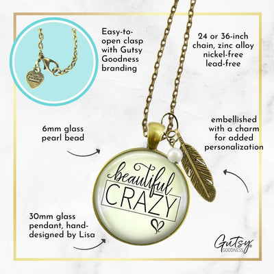 Beautiful Crazy Boho Fashion Necklace Western Theme