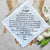 Wedding Gift Handkerchief for Daughter from Dad | Scalloped Poem Hanky + Something Blue Angel | Keepsake Card & Envelope for Bride from Father