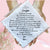 Wedding Handkerchief for Bride Gift for Daughter from Mom | Custom Poem on Scallop Hankie + Something Blue Angel | Keepsake Card & Envelope