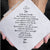 To My Son on His Wedding Day | Groom Handkerchief Gift from Mom | Keepsake Hankie + Sweet Love You Poem from Mother | Keychain and Envelope