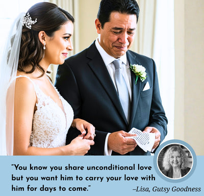 Father of the Bride Handkerchief | Sentimental Wedding Gift from Daughter with Hankie | Tree of Life Keychain & Keepsake Card with Envelope