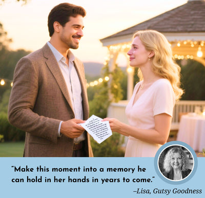 Groom Handkerchief From the Bride | On Our Wedding Day Fun + Sweet Gift | Wife to Be Loves You Poem, Card, Keychain & Wax-Sealed Envelope