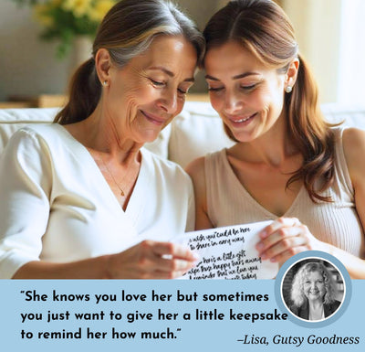 Daughter Handkerchief from Mother God's Way and Mom's Friend Poem Faith Gift with Angel Charm Card & Wax-Sealed Envelope