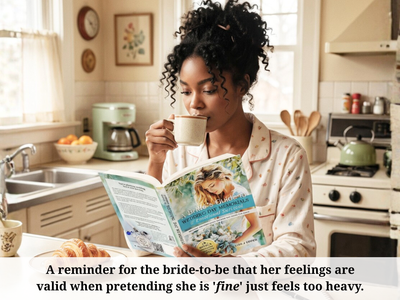 A Bride’s Guide to Wedding Memorials & Emotional Survival Book | Angel Wing Something Blue Charm | Bonus Grief Planning Digital GPT Resource