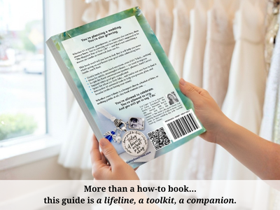 A Bride’s Guide to Wedding Memorials & Emotional Survival Book | Angel Wing Something Blue Charm | Bonus Grief Planning Digital GPT Resource
