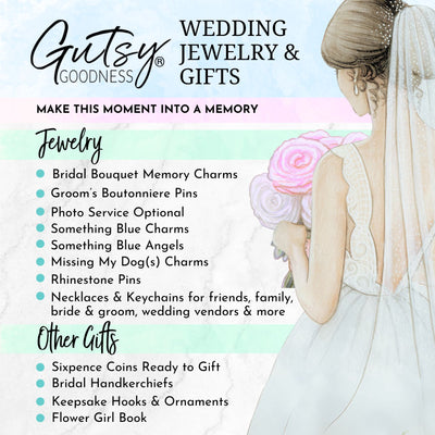 Build a Bouquet Charm Gutsy Goodness Personalized Wedding Memory Jewelry