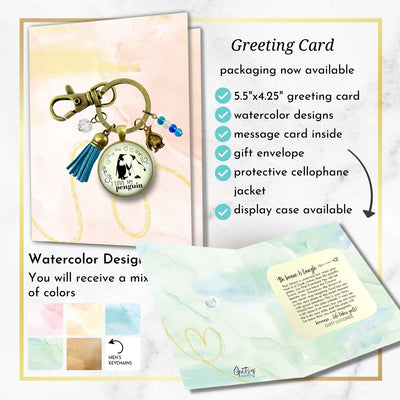 I Love My Penguin Keychain Gift for Her