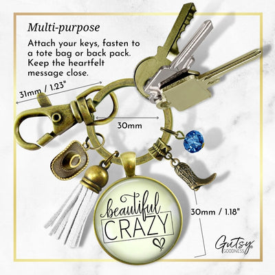 Beautiful Crazy Boho Fashion Keychain Western Theme