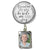 Groom's Boutonniere Pin Wedding Memorial Grandma You Walk Silver White Photo Picture Frame Charm