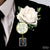 Groom's Boutonniere Pin Wedding Memorial Grandma You Walk Bronze White Photo Picture Frame Charm