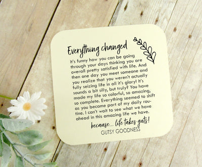 Girlfriend Wife Special Woman Keychain From Man Sentimental Gift - Gutsy Goodness Handmade Jewelry