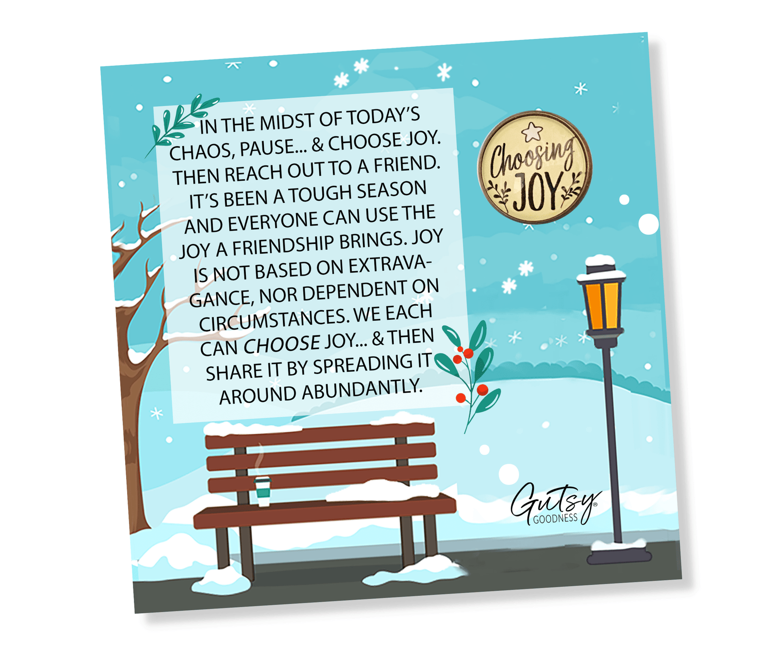 Choosing Joy Pin - Gutsy Goodness
