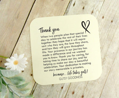 Wedding Officiant Gift Keychain Thanks For Sharing Our Day Rustic Heart Charm - Gutsy Goodness Handmade Jewelry